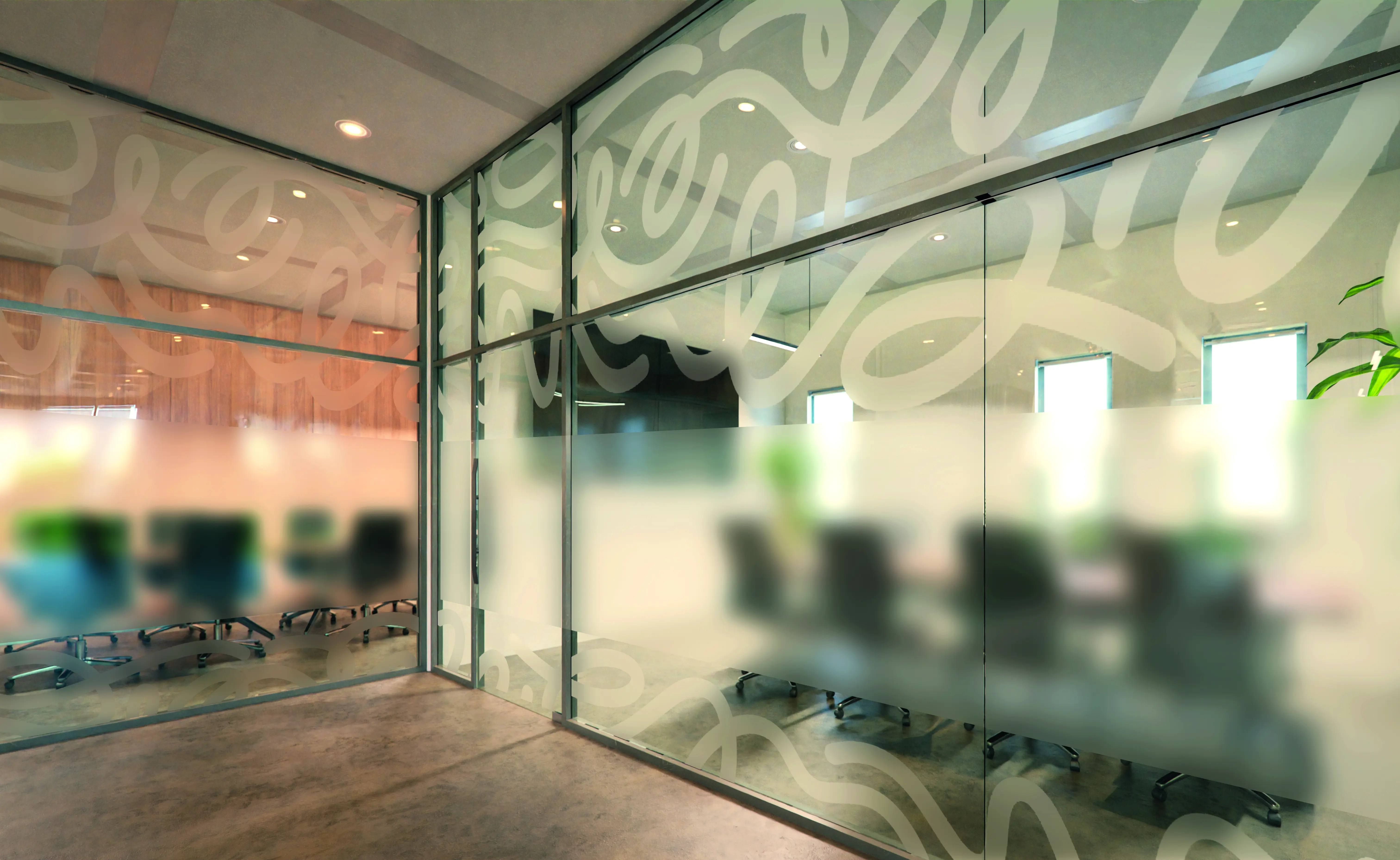 Vitrophanie décorative